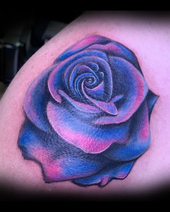 color rose tattoo