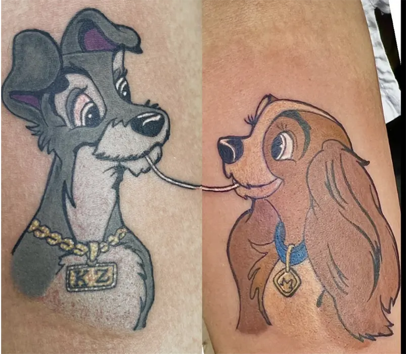 lady and the tramp couples tattoo
